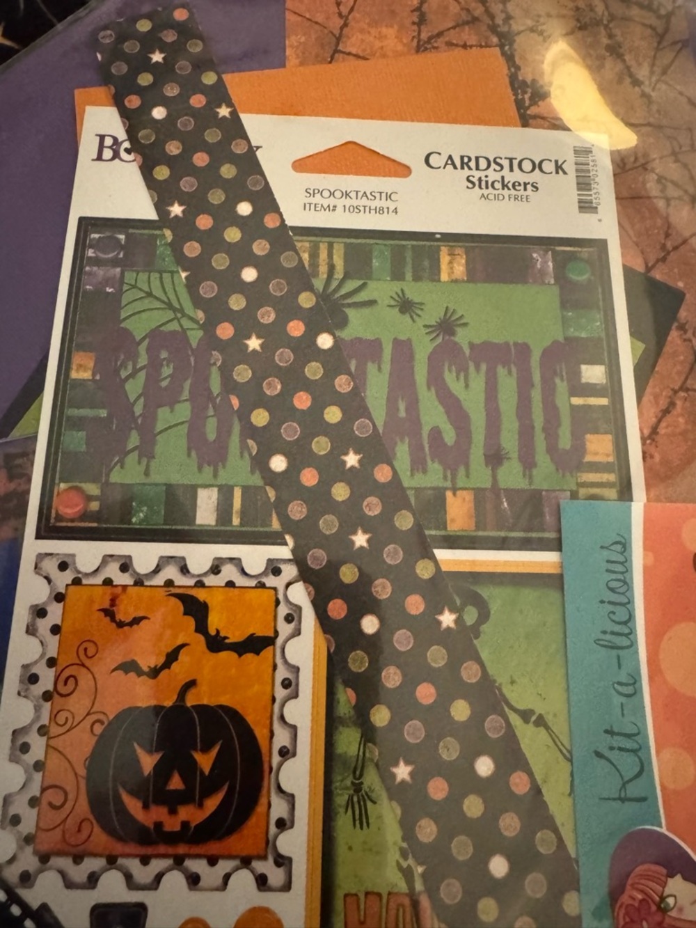 Kit a licious Halloween scrapbook kit - Green & Orange